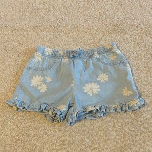 Carter’s Toddler Girl Denim Shorts Flower Floral Print Summer Bottoms Size 4T
